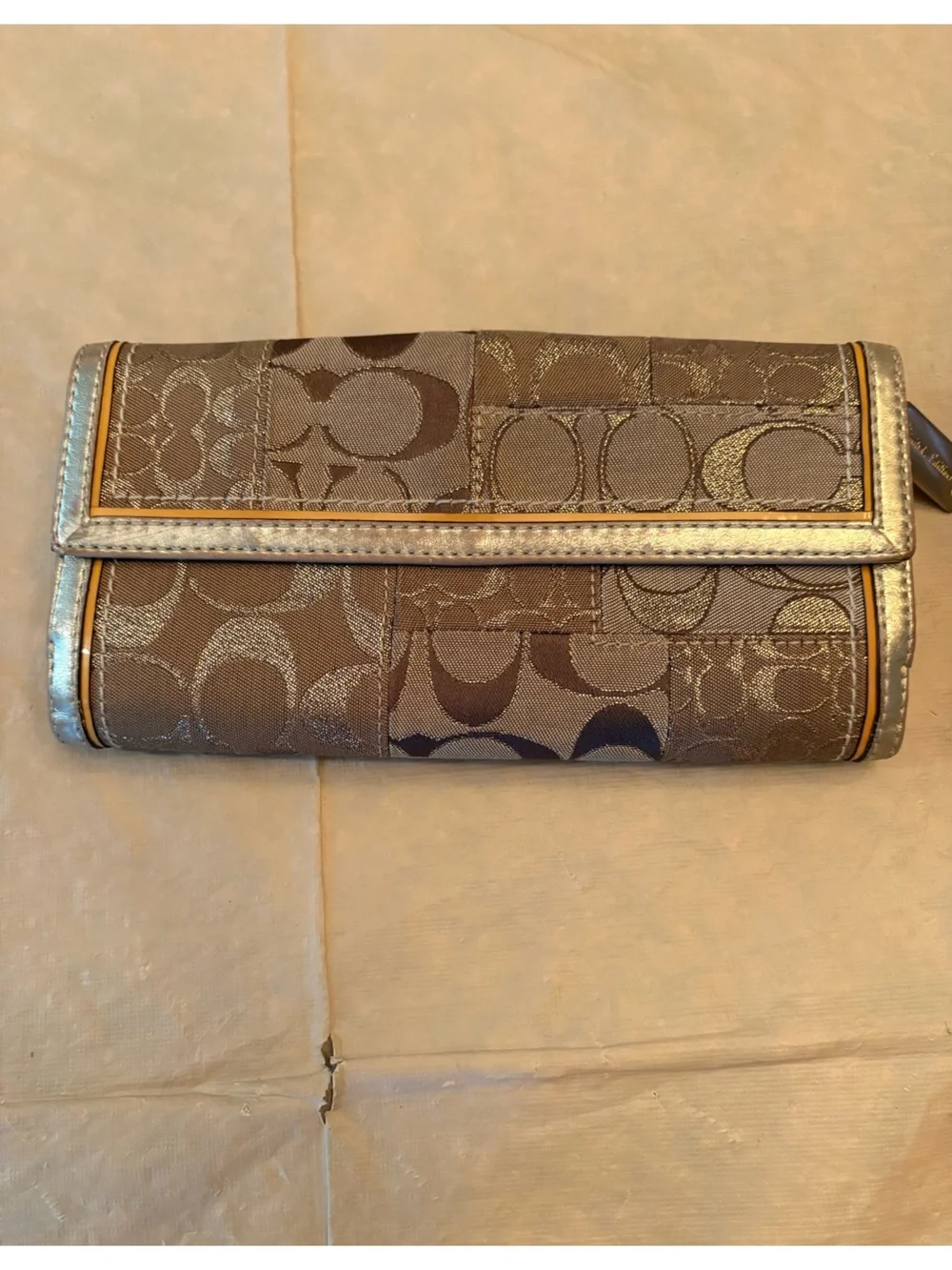 Rare Special EditionCoach Patchwork Signature long wallet